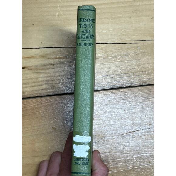VTG 1928 Ceramic Tests & Calculations by Andrews. Ex-library. Wiley & Sons. - Picture 9 of 9